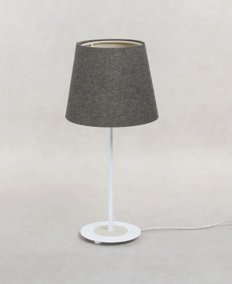 Lampa stołowa ENTURO szara z włącznikiem przesuwnym I sklep meblowy MIRAT.