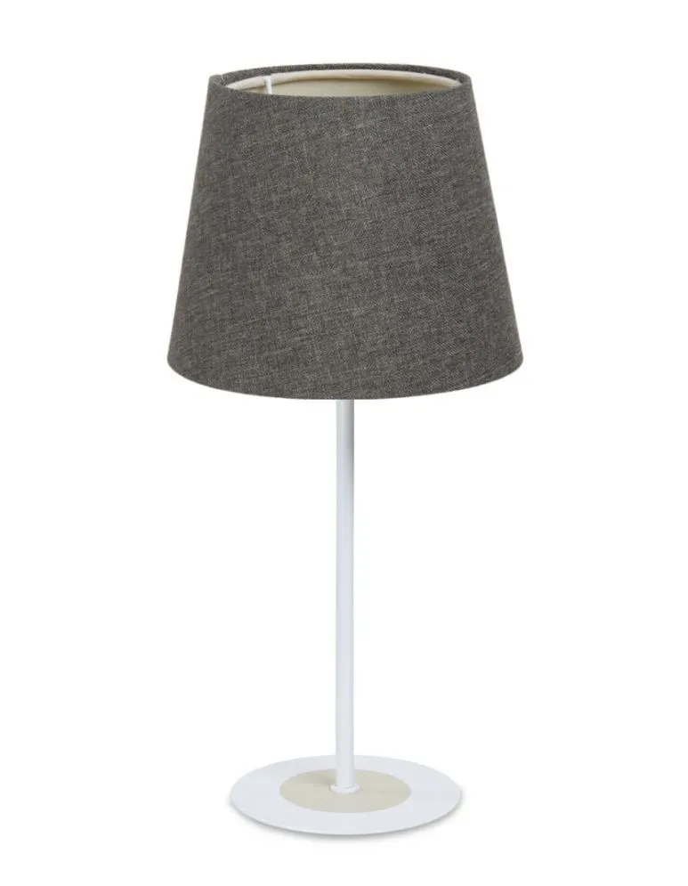 Lampa stołowa ENTURO szara z włącznikiem przesuwnym I sklep meblowy MIRAT.