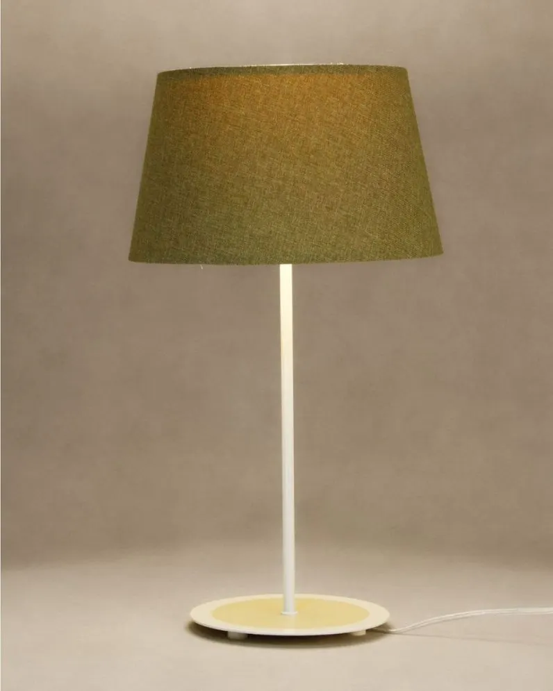 Lampa stołowa ENTURO III zielona z włącznikiem przesuwnym I sklep meblowy MIRAT.