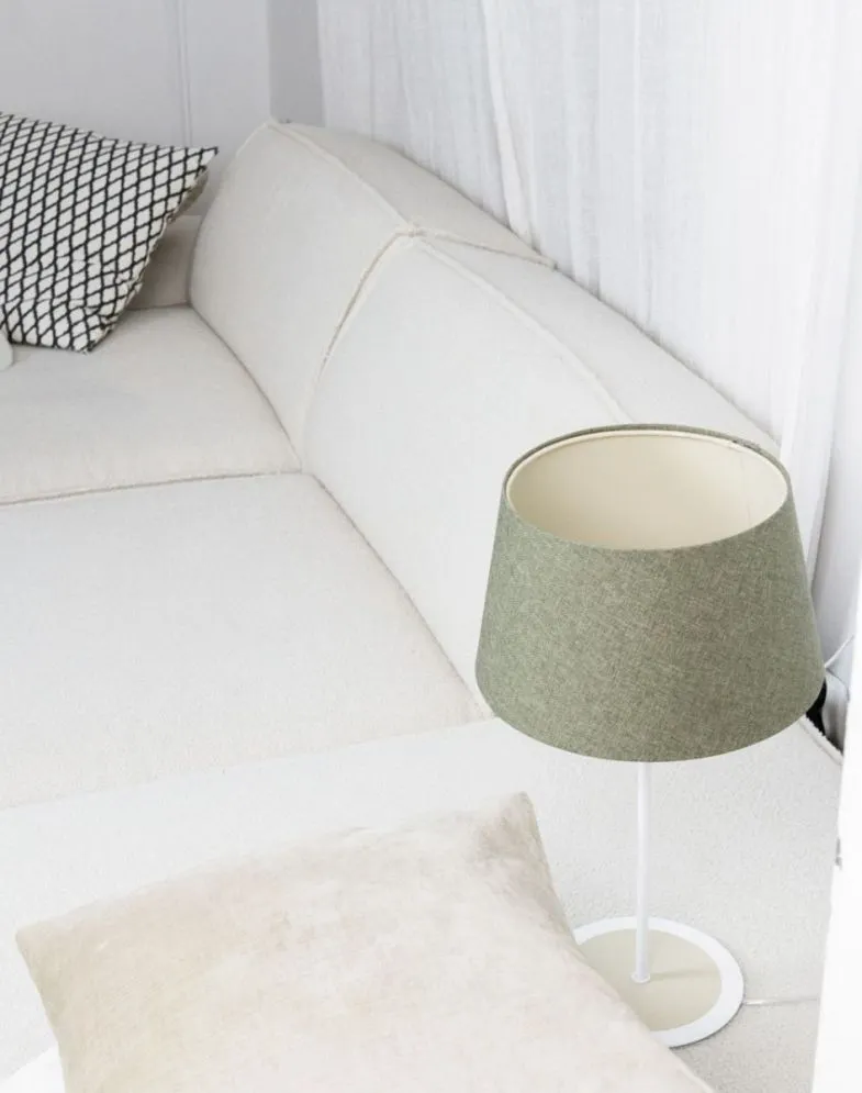 Lampa stołowa ENTURO III zielona z włącznikiem przesuwnym I sklep meblowy MIRAT.