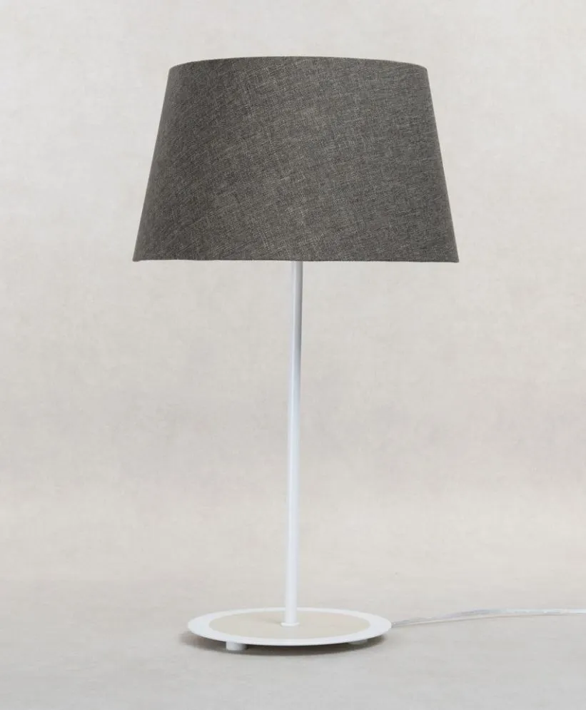 Lampa stołowa ENTURO III szara do salonu I sklep meblowy MIRAT.