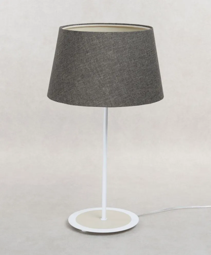 Lampa stołowa ENTURO III szara do salonu I sklep meblowy MIRAT.