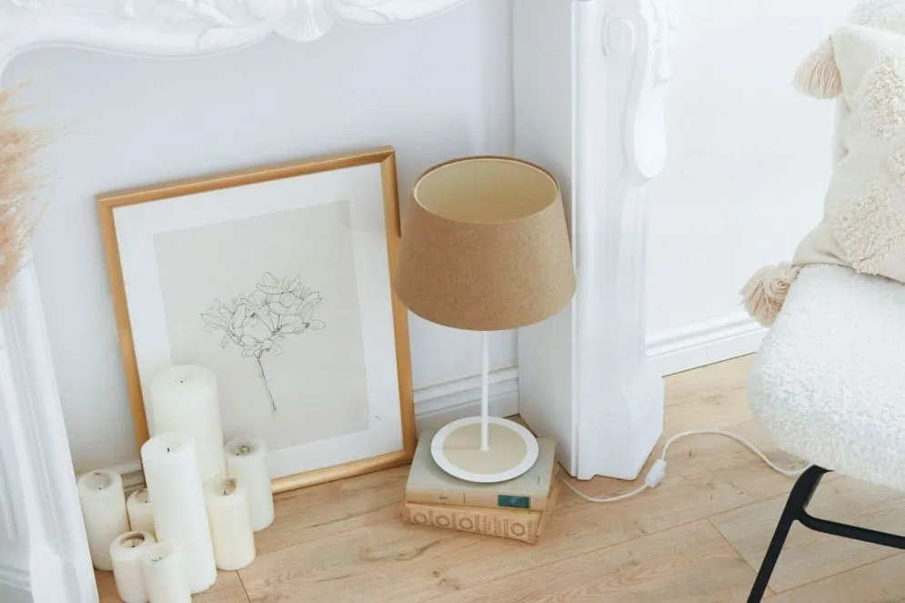 Lampa stołowa ENTURO III żółta na metalowej podstawie I sklep meblowy MIRAT.