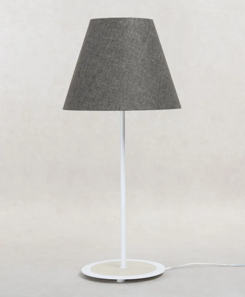 Lampa stołowa ENTURO IV szara z włącznikiem przesuwnym I sklep meblowy MIRAT.