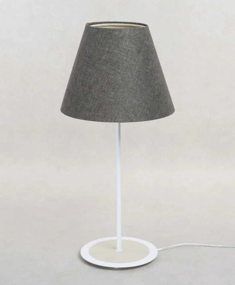 Lampa stołowa ENTURO IV szara z włącznikiem przesuwnym I sklep meblowy MIRAT.