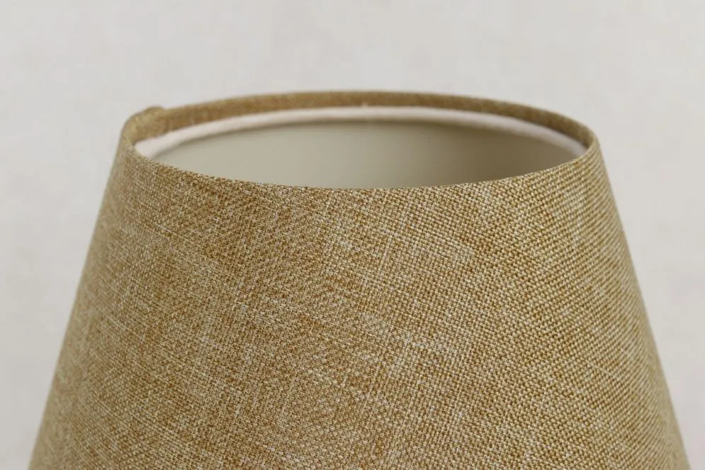 Lampa stołowa ENTURO IV brązowa z abażurem w kształcie stożka I sklep meblowy MIRAT.