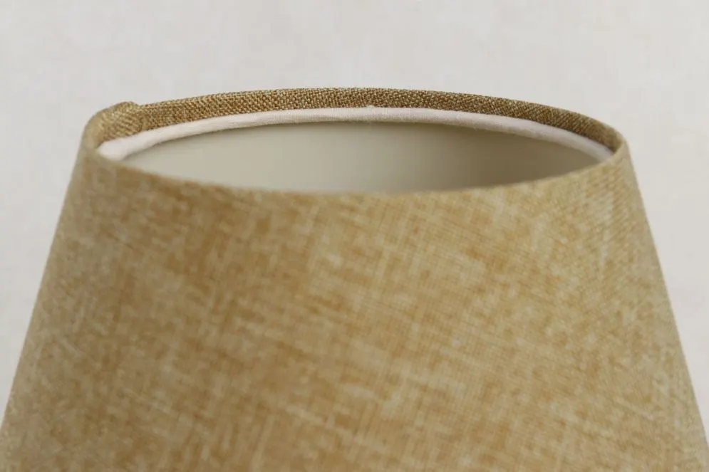 Lampa stołowa ENTURO IV brązowa z abażurem w kształcie stożka I sklep meblowy MIRAT.