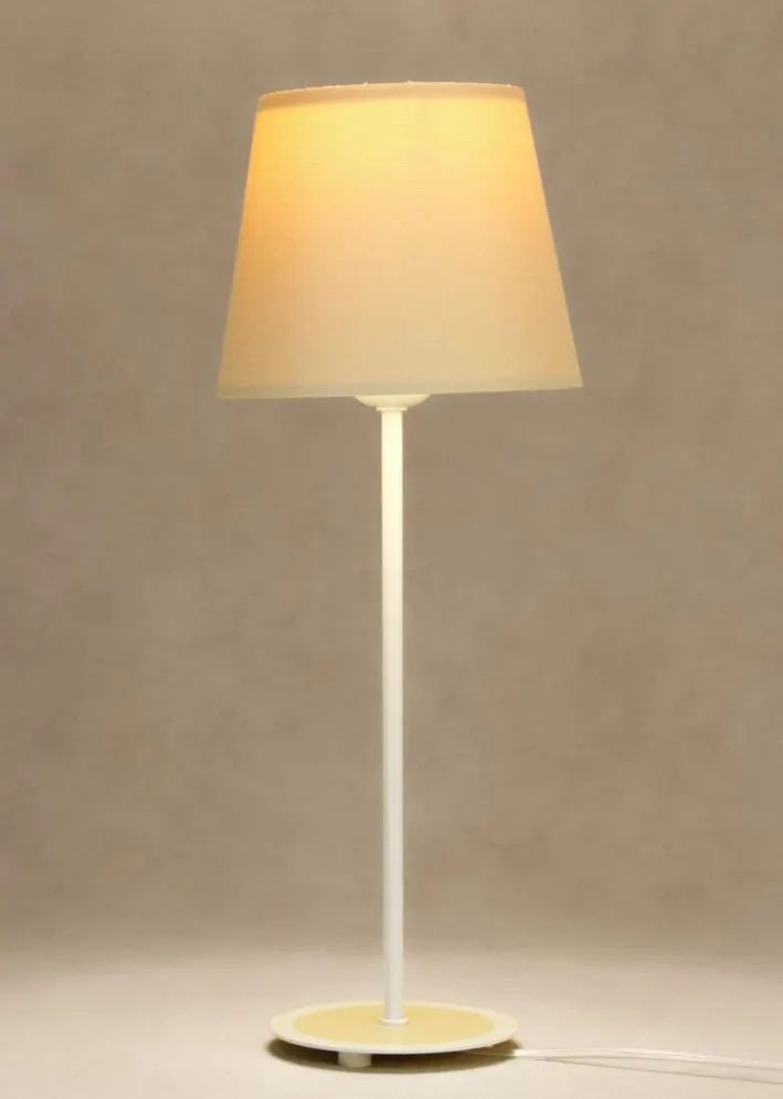 Lampa stołowa ENTURO II kremowa na stolik nocny I sklep meblowy MIRAT.