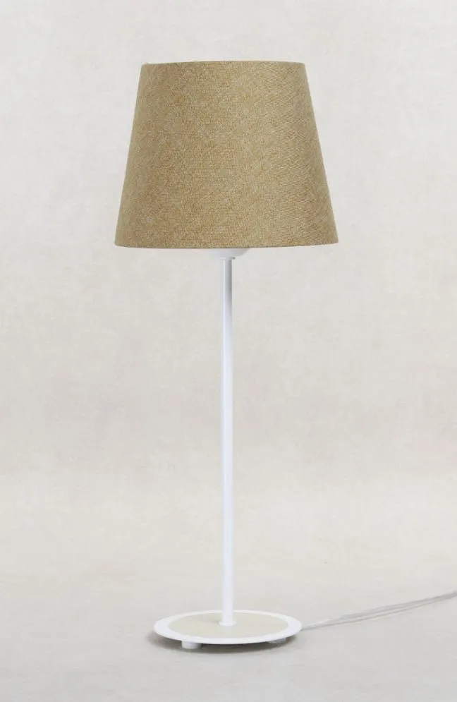 Lampa stołowa ENTURO II żółta na metalowej podstawie I sklep meblowy MIRAT.