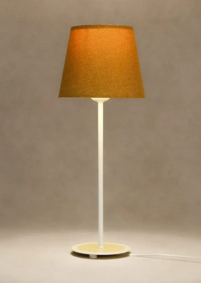 Lampa stołowa ENTURO II żółta na metalowej podstawie I sklep meblowy MIRAT.