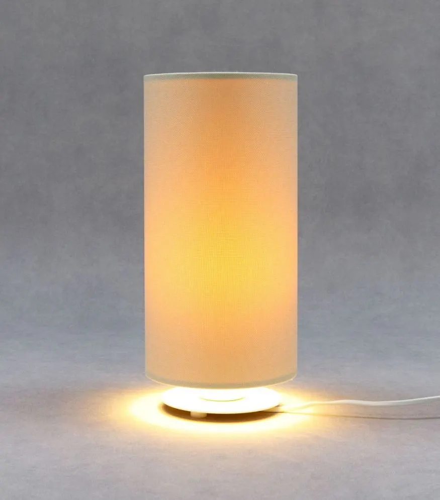Lampa stołowa ERUTAN II kremowa w kształcie tuby I sklep meblowy MIRAT.