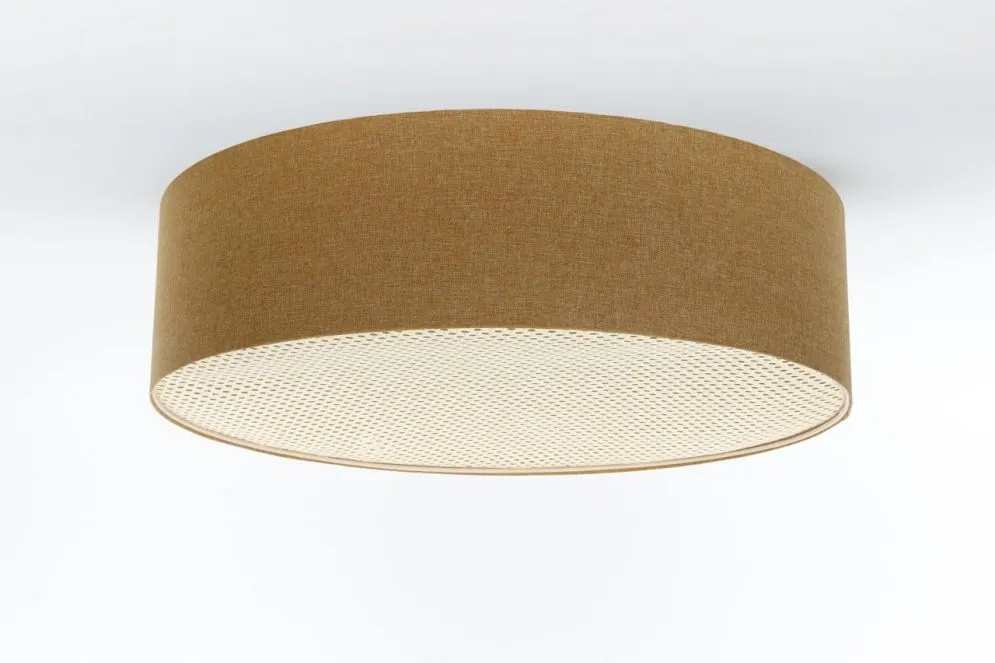 Plafon sufitowy ERUTAN RATTAN 60 żółty polskiej produkcji I sklep meblowy MIRAT.