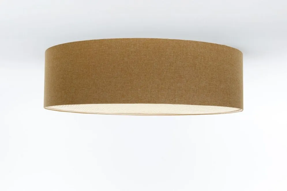 Plafon sufitowy ERUTAN RATTAN 70 żółty duży do jadalni I sklep meblowy MIRAT.