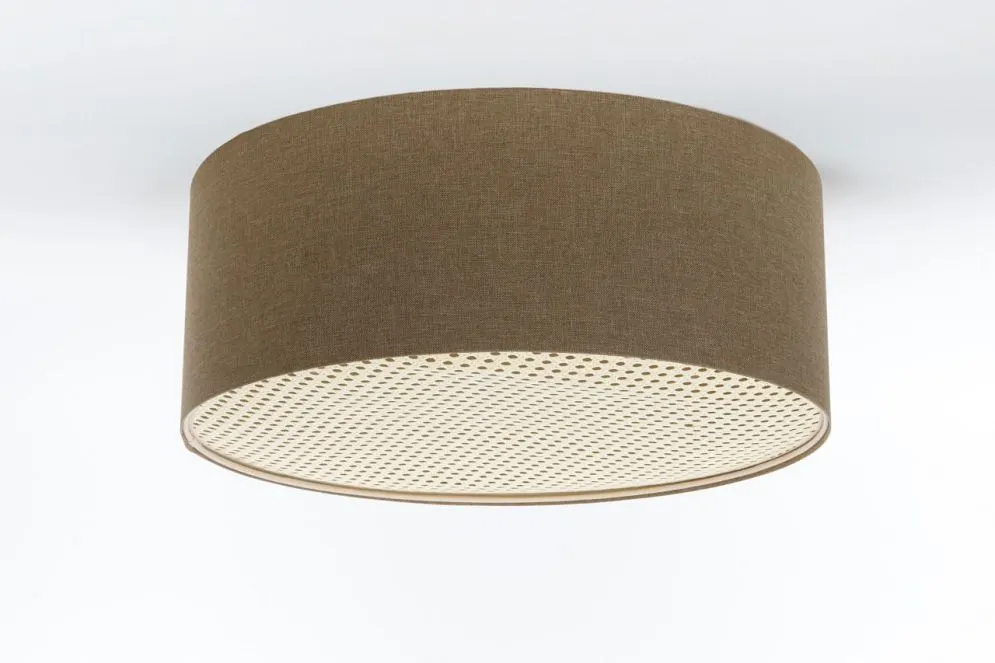 Plafon sufitowy ERUTAN RATTAN 50 brązowy minimalistyczny I sklep meblowy MIRAT.