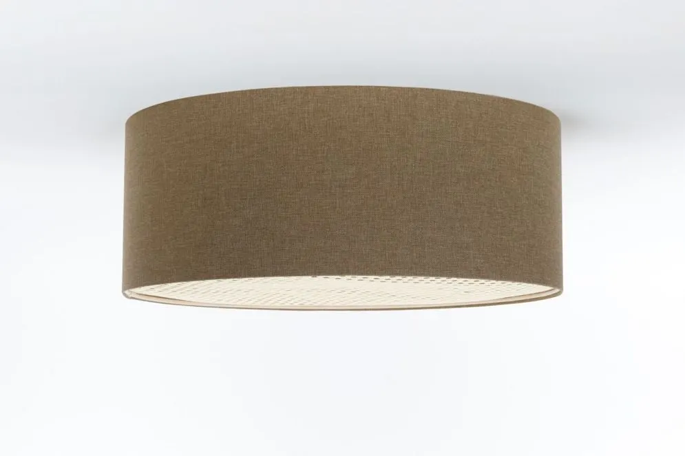 Plafon sufitowy ERUTAN RATTAN 50 brązowy minimalistyczny I sklep meblowy MIRAT.