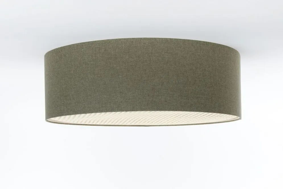 Plafon sufitowy ERUTAN RATTAN 50 zielony w stylu boho I sklep meblowy MIRAT.