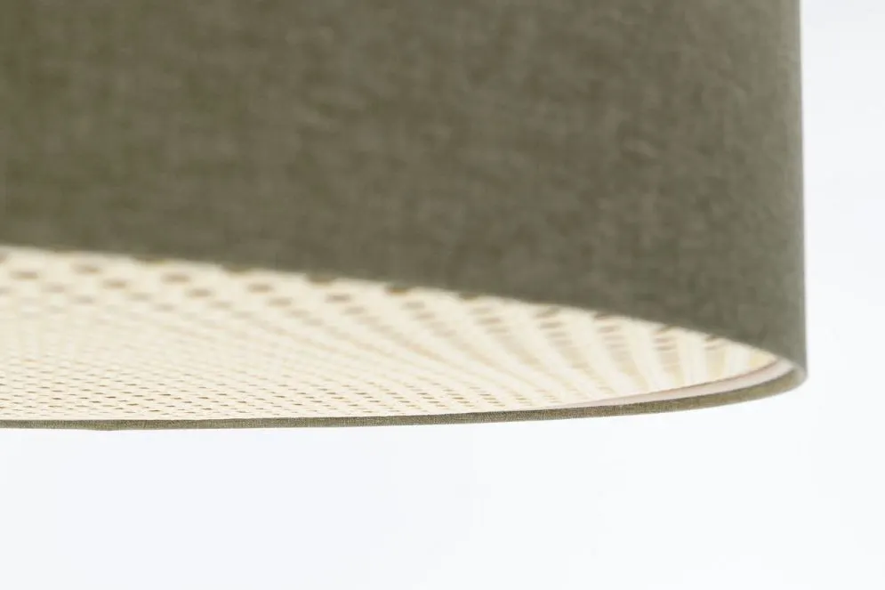 Plafon sufitowy ERUTAN RATTAN 50 zielony w stylu boho I sklep meblowy MIRAT.