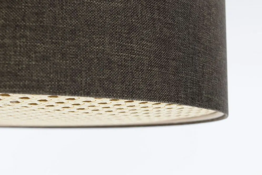 Plafon sufitowy ERUTAN RATTAN 50 szary do salonu I sklep meblowy MIRAT.