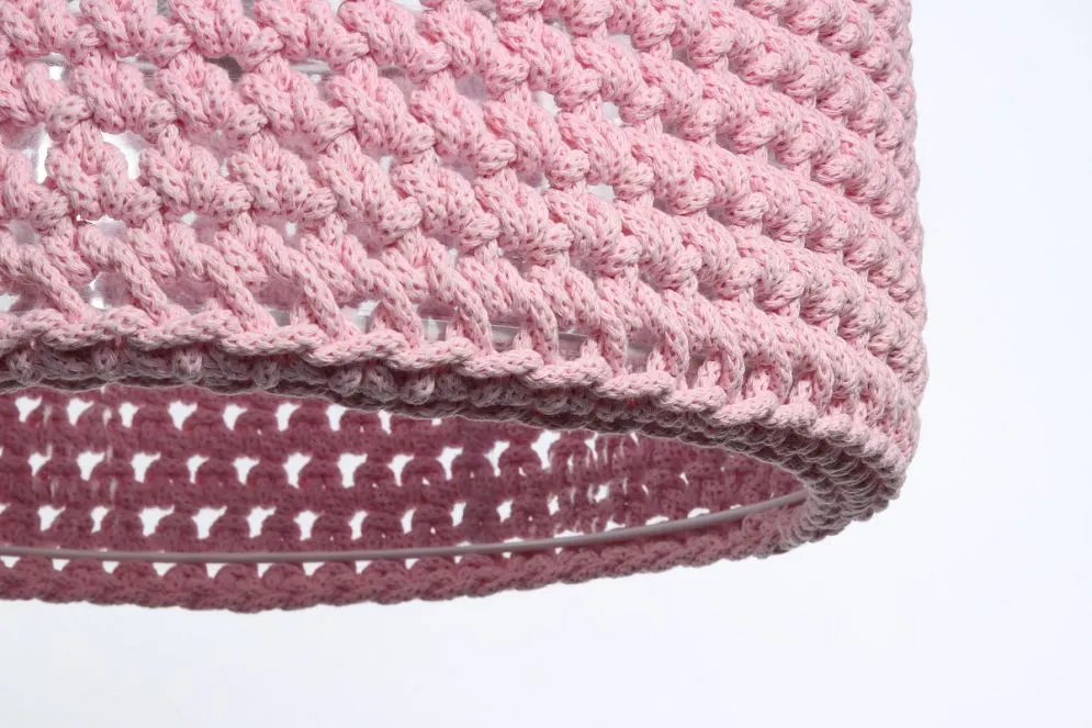 Lampa wisząca COTTON 30 różowa dziecięca | MIRAT.