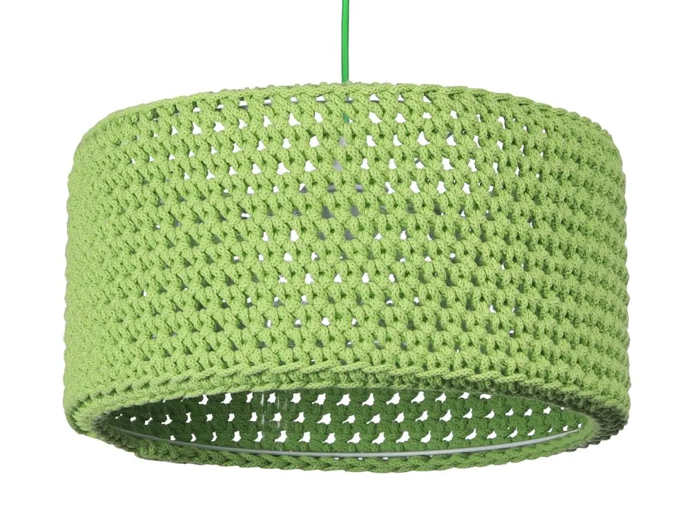 Lampa wisząca COTTON 40 zielona do pokoju dziecięcego | MIRAT.