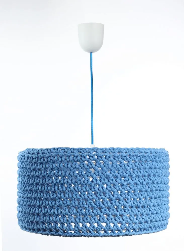 Lampa wisząca COTTON 40 niebieska do pokoju chłopca | MIRAT. w stylu kolekcja