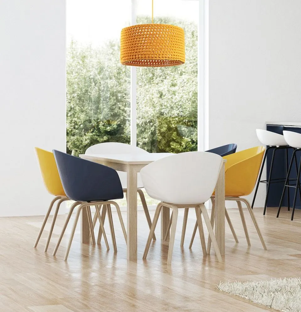 Lampa wisząca COTTON 40 żółta do pokoju dziecięcego | MIRAT. w stylu kolekcja