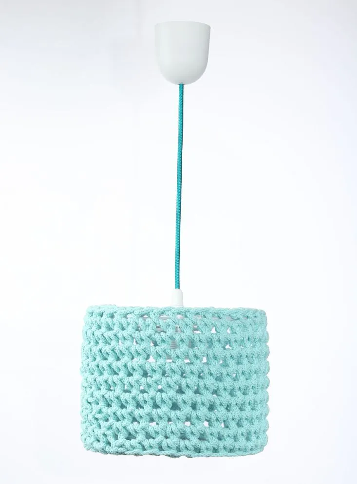 Lampa wisząca COTTON 25 turkusowa mała | MIRAT. w stylu  kolekcja