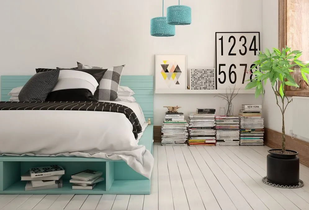 Lampa wisząca COTTON 25 turkusowa mała | MIRAT. w stylu  kolekcja