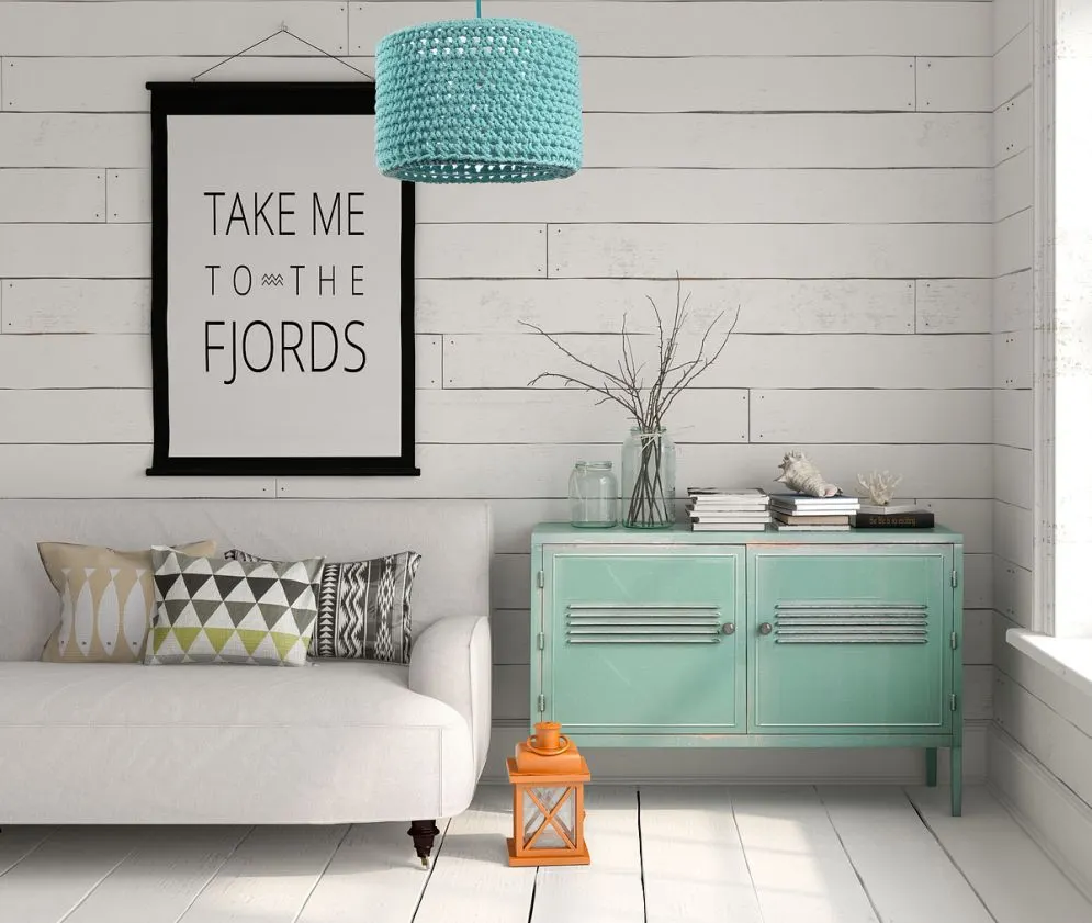 Lampa wisząca COTTON 30 turkusowa nad biurko do pokoju | MIRAT. w stylu kolekcja