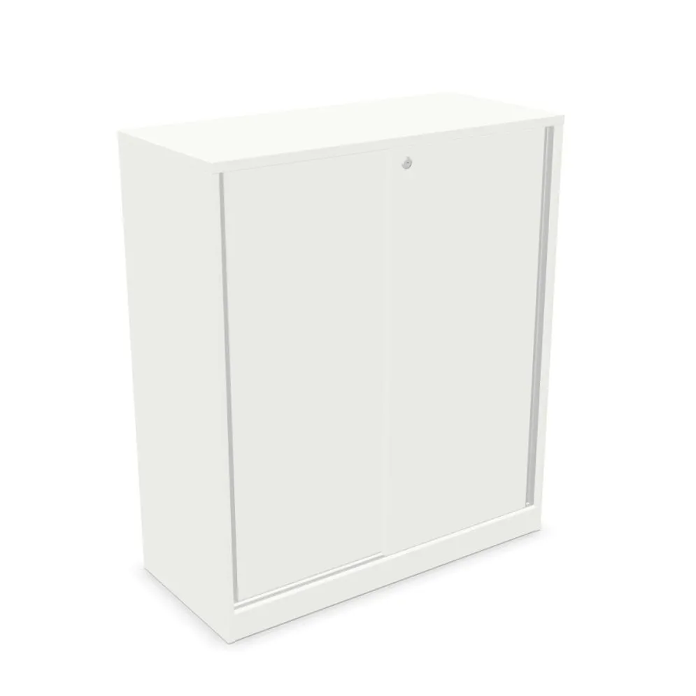 Szafka biurowa przesuwna EASY SPACE CABINET S 3-OH 100cm biała zamykana I sklep meblowy MIRAT.