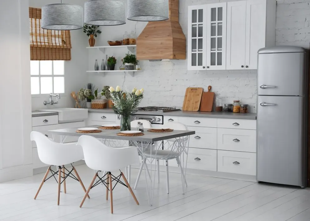 Lampa wisząca NATURAL GREY 40 szara walec tkanina | MIRAT.