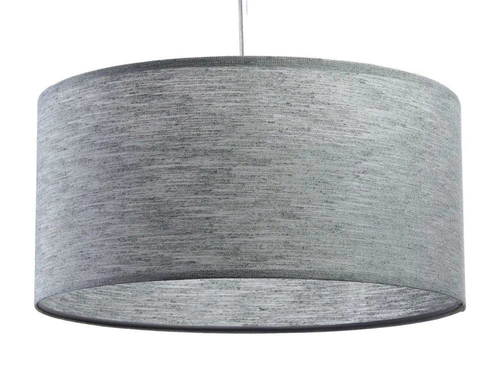 Lampa wisząca NATURAL GREY 50 szara pod stół tkanina | MIRAT.
