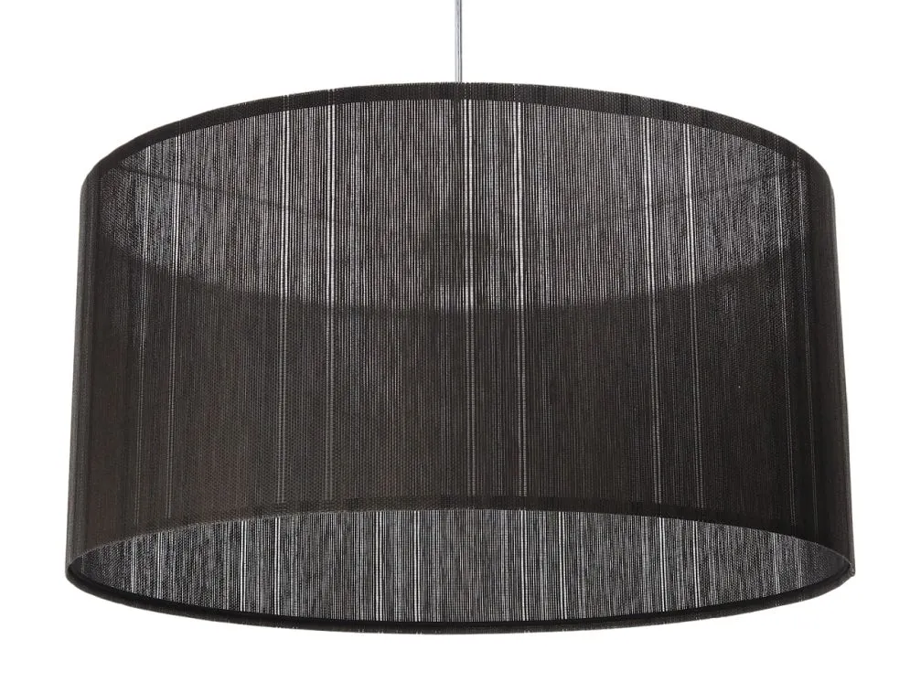 Lampa wisząca NATURAL DARK 60 grafitowa do przedpokoju boho | MIRAT.