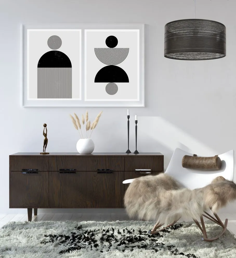 Lampa wisząca NATURAL DARK 50 grafitowa polskiej produkcji do kuchni | MIRAT.