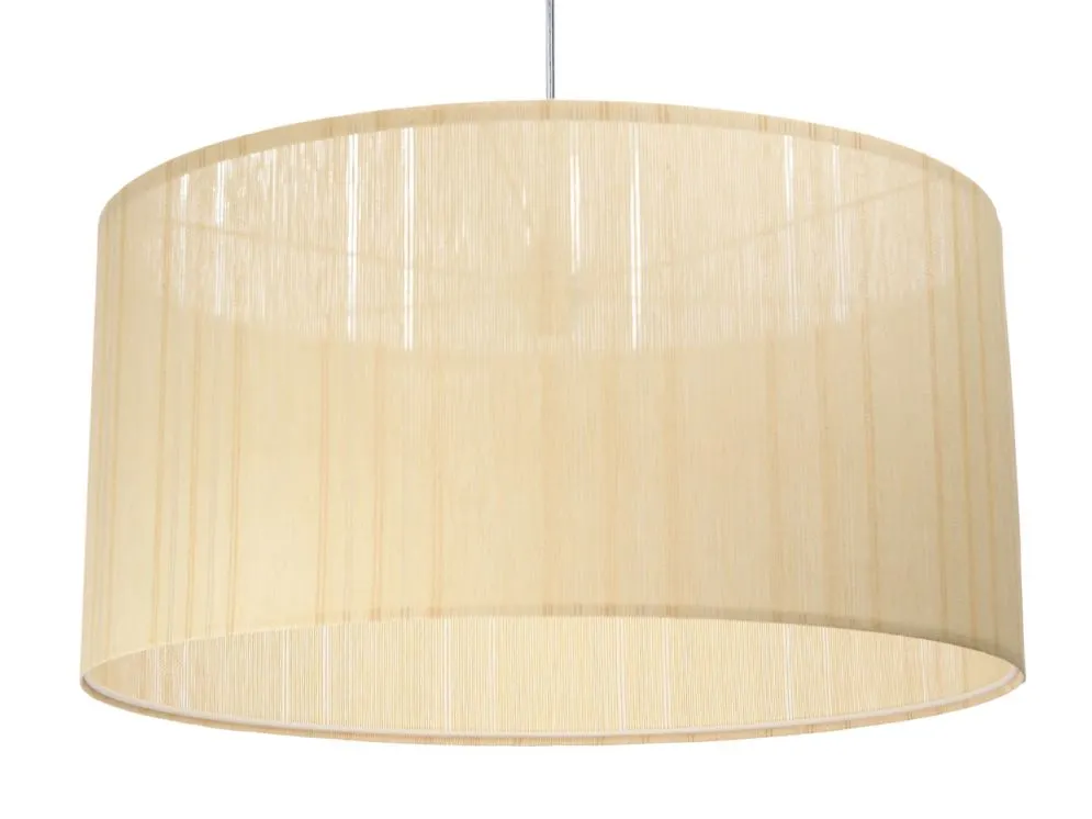 Lampa wisząca NATURAL LIGHT 60 beżowa do kuchni tkanina | MIRAT.
