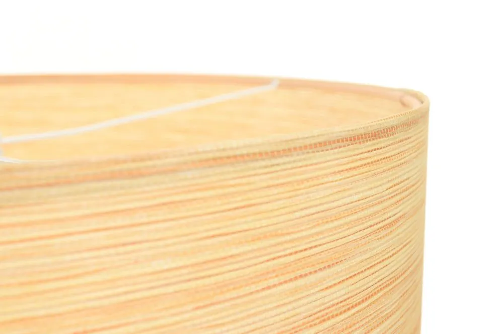 Lampa wisząca NATURAL RATTAN 50 beżowa walec tkanina | MIRAT.