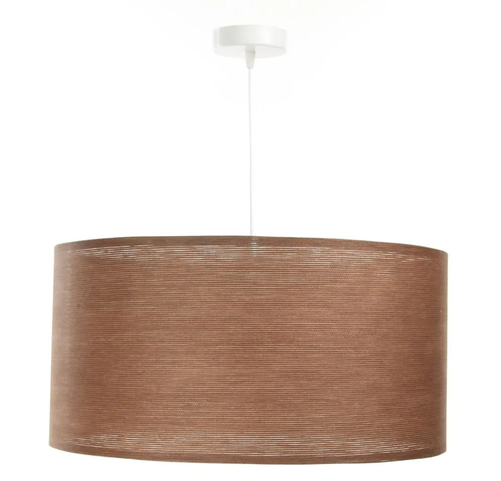 Lampa wisząca NATURAL BROWN 40 brązowa walec do kuchni | MIRAT.