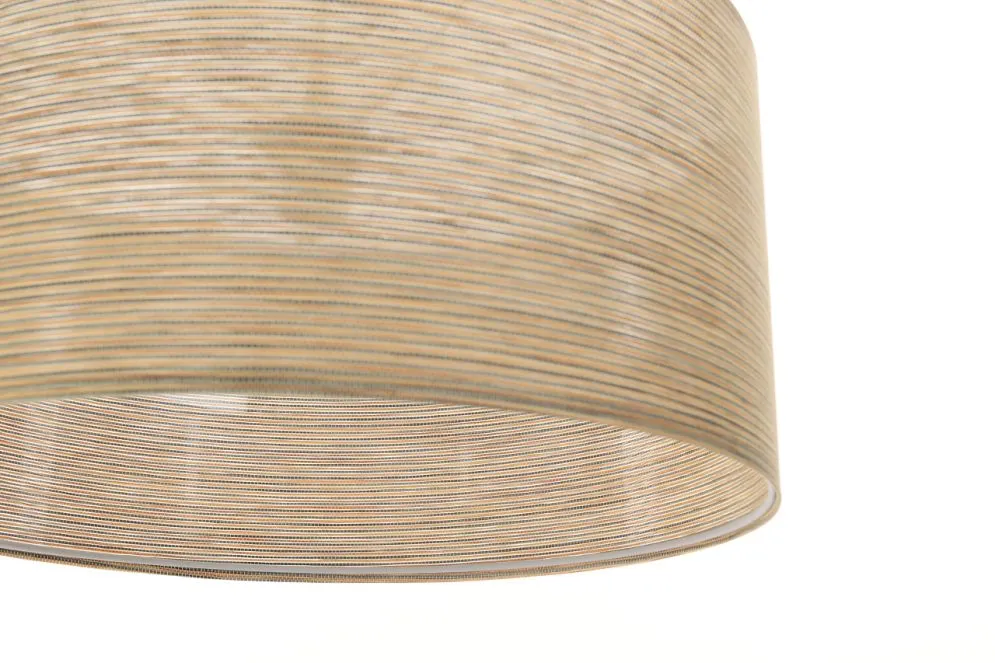 Lampa wisząca NATURAL BAMBOO 40 beżowa płócienna imitująca bambus | MIRAT.
