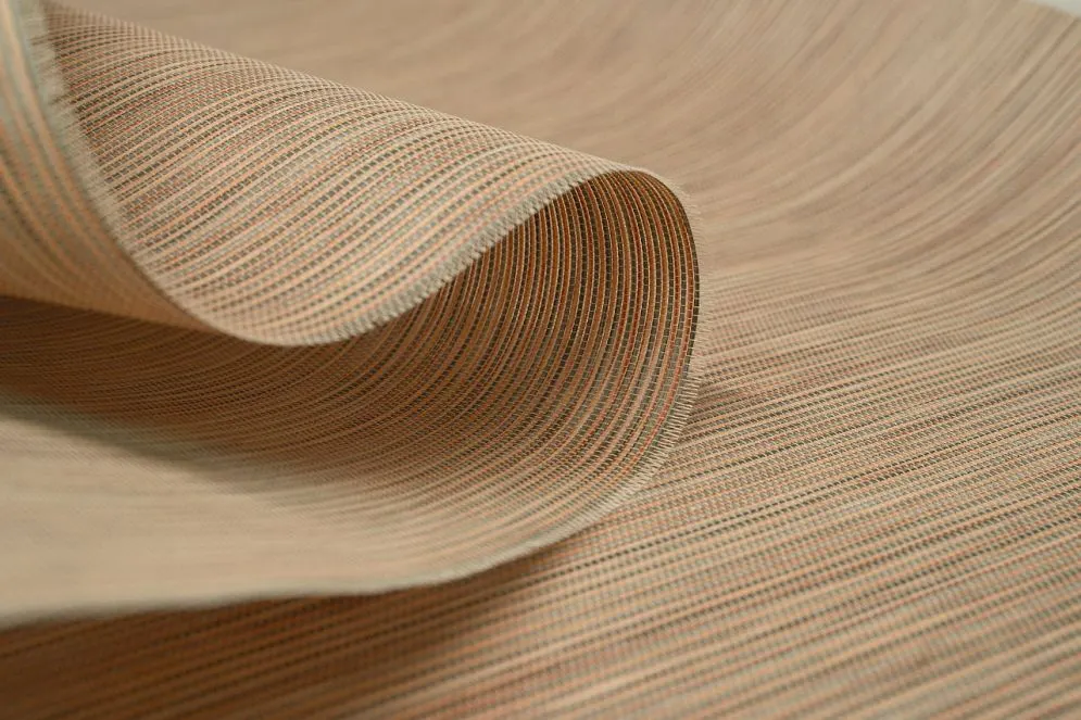 Lampa wisząca NATURAL BAMBOO 40 beżowa płócienna imitująca bambus | MIRAT.