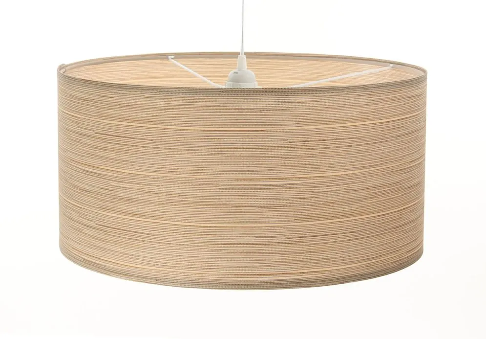 Lampa wisząca NATURAL REED 40 beżowa walec polskiej produkcji | MIRAT.