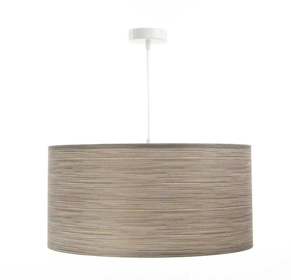 Lampa wisząca NATURAL FIBER 40 ciemnobeżowa do salonu nowoczesna | MIRAT.