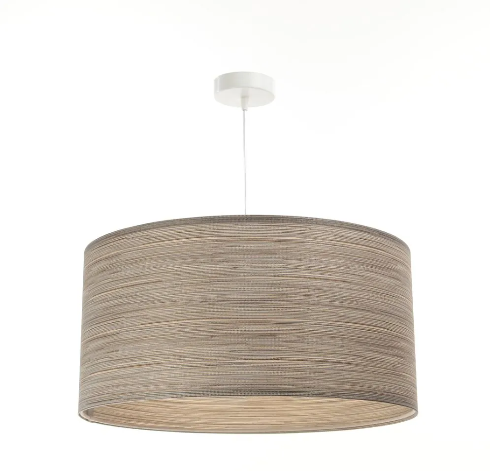 Lampa wisząca NATURAL FIBER 40 ciemnobeżowa do salonu nowoczesna | MIRAT.