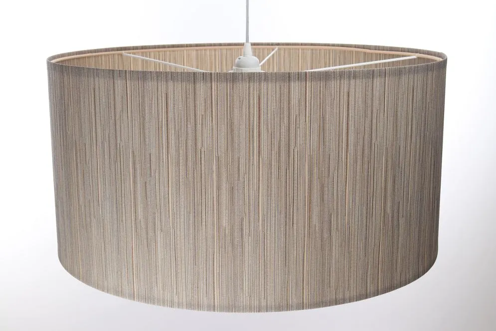 Lampa wisząca NATURAL FIBER 60 ciemnobeżowa do jadalni polskiej produkcji | MIRAT.