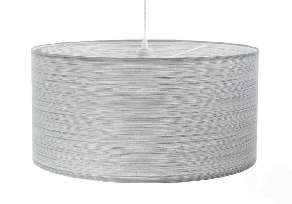 Lampa wisząca NATURAL SILVER 40 jasnoszara minimalistyczna walec | MIRAT.