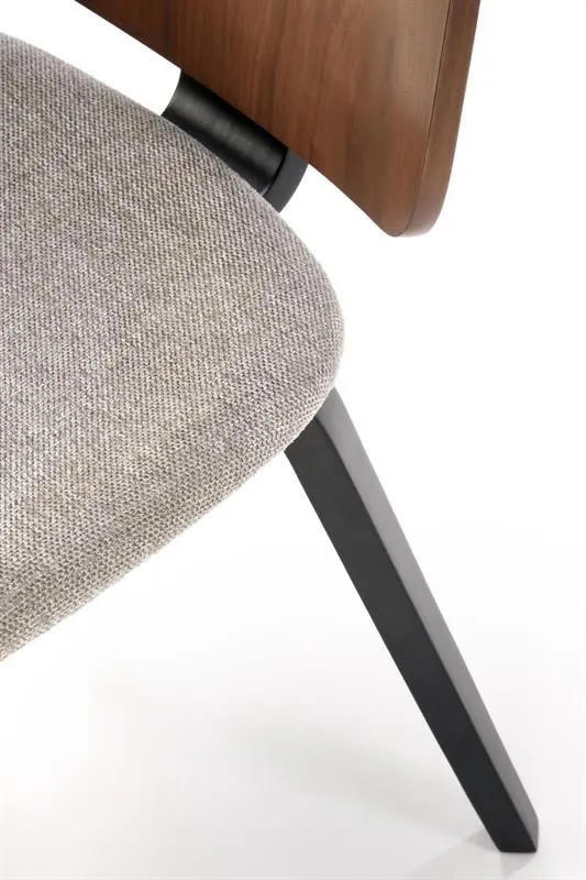 Krzesło K563 czarne/orzech na drewnianych nogach I sklep meblowy MIRAT.