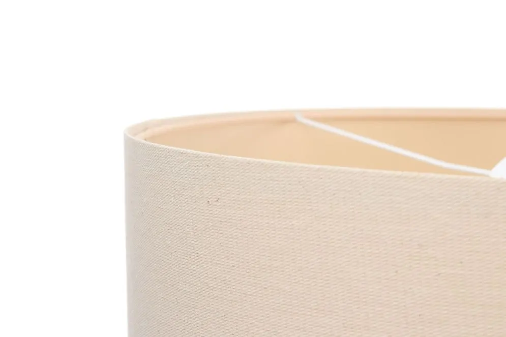 Lampa wisząca BOHO LEN 40 kremowa lniana tkanina | MIRAT.