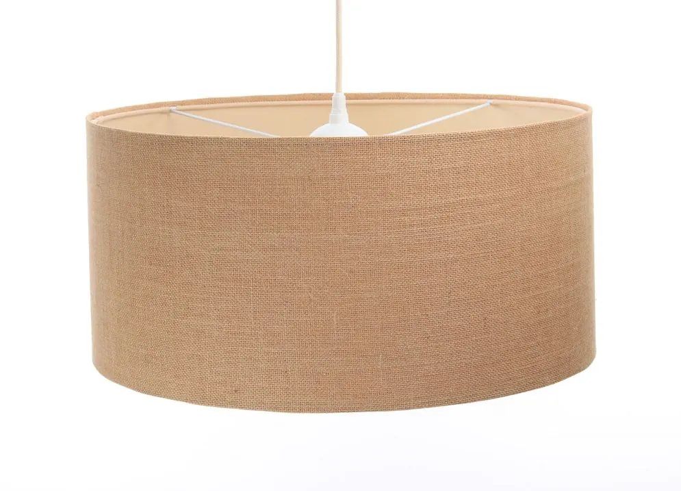 Lampa wisząca BOHO JUTA 60 beżowa w stylu natural | MIRAT.