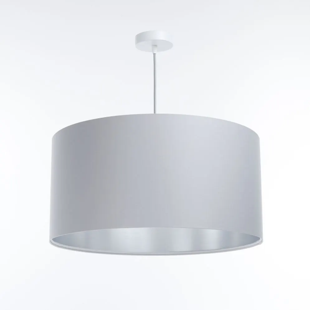 Lampa wisząca MODERN 50 szara/srebrne lustro do salonu I sklep meblowy MIRAT.