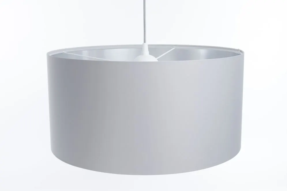 Lampa wisząca MODERN 50 szara/srebrne lustro do salonu I sklep meblowy MIRAT.