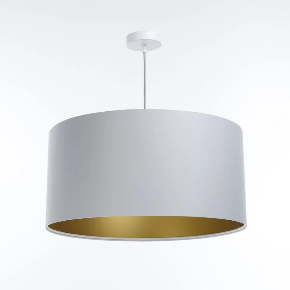 Lampa wisząca MODERN 70 szara/złota duża nad stół I sklep meblowy MIRAT.